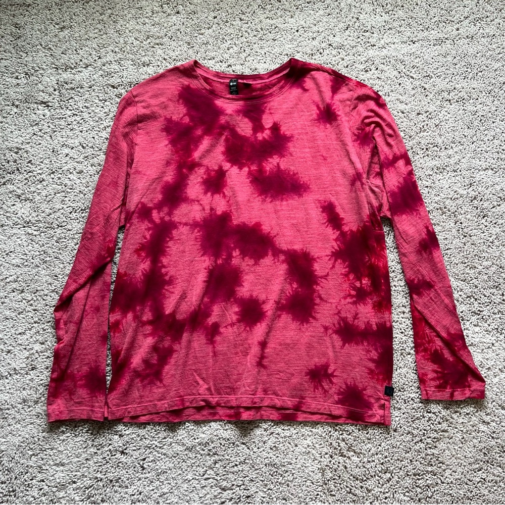 Lululemon lab Wool-Blend Tie Dye Long Sleeve Shirt